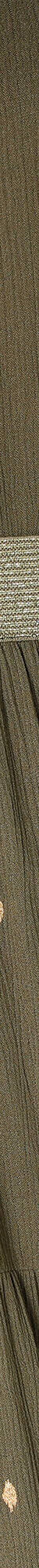 Jupe courte volantée imprimé doré, crépon (kaki / doré) Jupe courte volantée imprimé doré, crépon (kaki / doré)